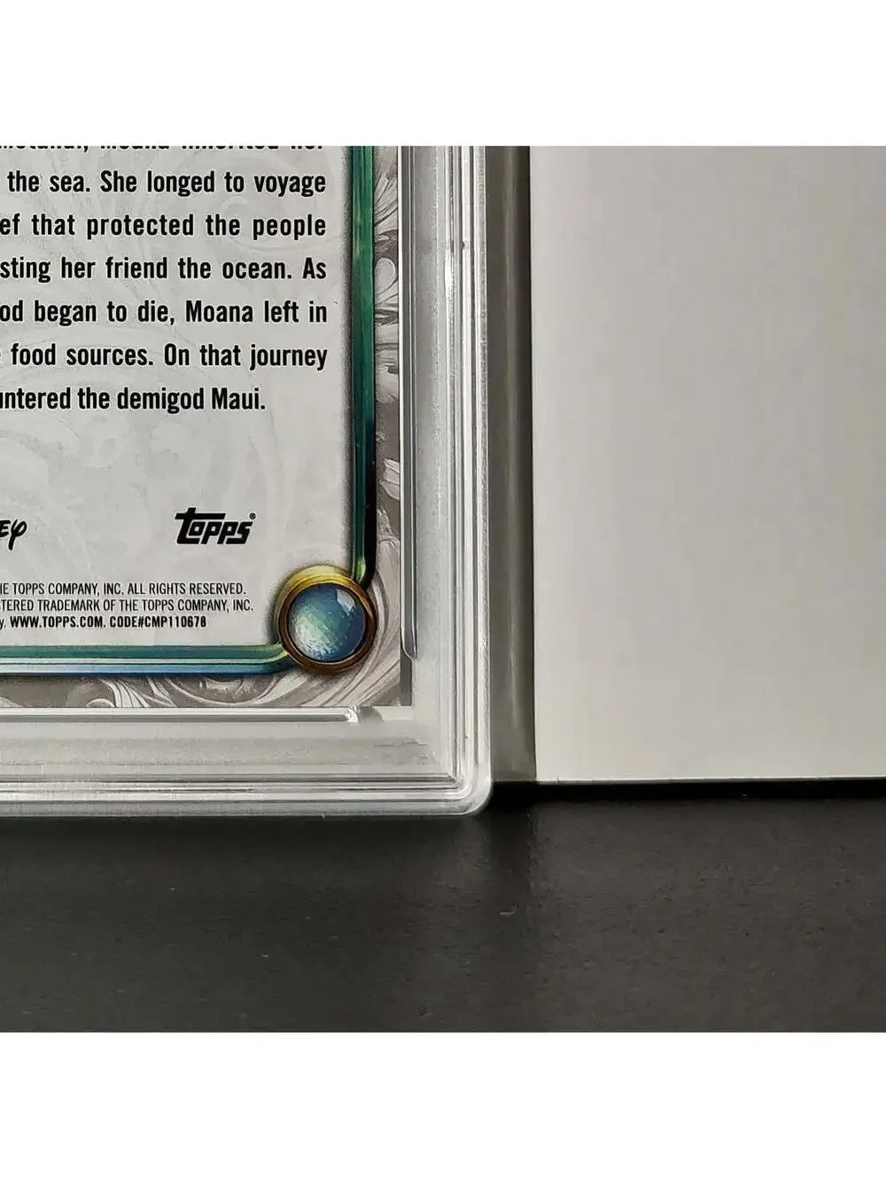 Moana 2025 Topps Disney Wonder #87 Winter Variant Card Moana PSA 9